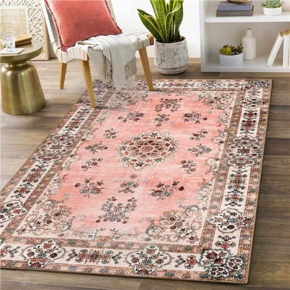 Accents Persian Machine Washable 3x5 Area Rug Ultrathin Nonslip